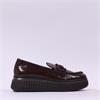 Wonders Xfly Chunky Loafer - Brown Patent
